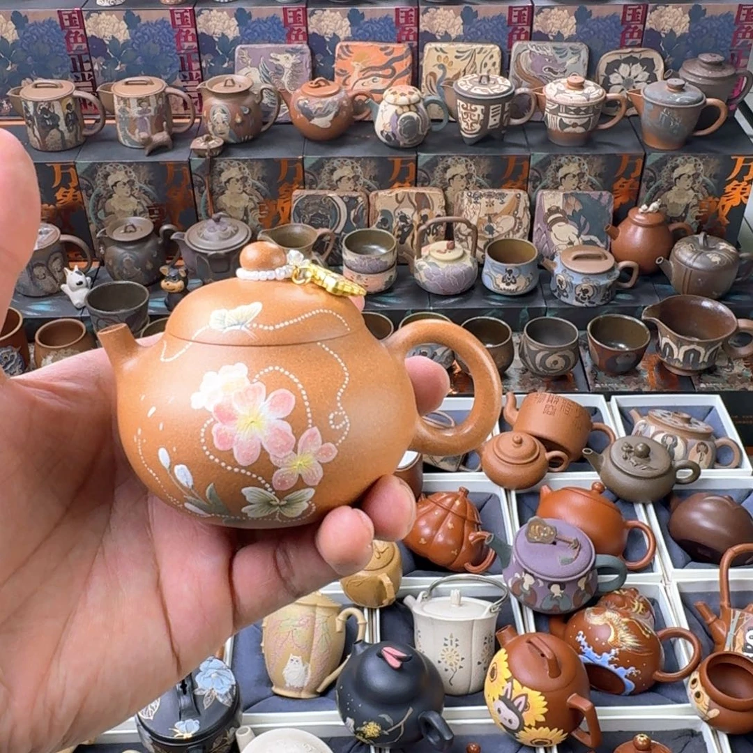 茶壶紫砂140ml原矿精工半手