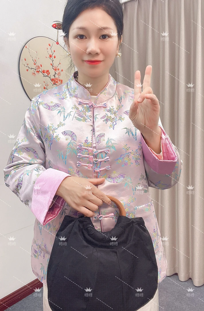 【晗晗】专属定制.注重品质.新中式早秋加厚高端盘扣女上衣Q050911