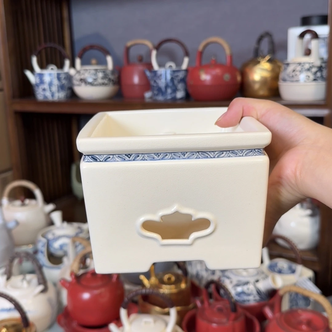 宋***团梵山堂陶壶四方炉