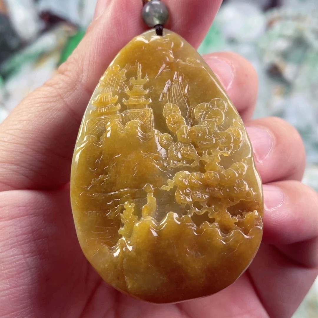 翡翠未镶嵌吊坠(不含链)