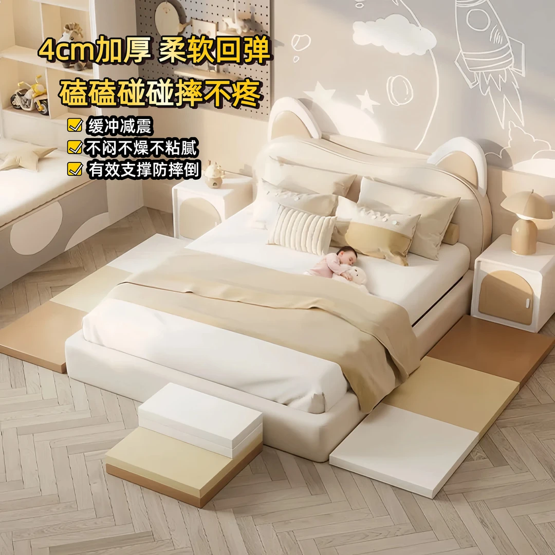床边防摔地垫加厚宝宝床下爬爬户外防潮瑜伽爬行滑滑梯室内家用