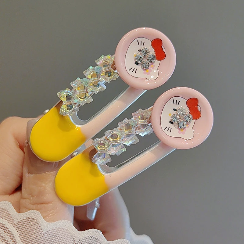 甜酷心彩色kt猫咪发夹个性创意鸭嘴夹刘海侧边夹百搭发卡发饰