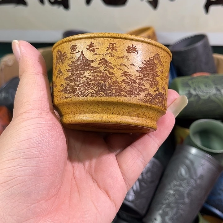 茶杯紫砂全手工紫砂主人杯
