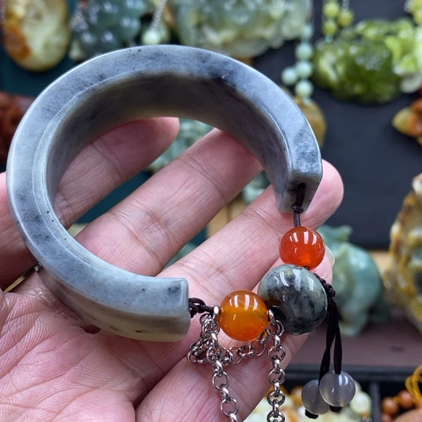 【闪购商品】未镶嵌岫玉手镯55