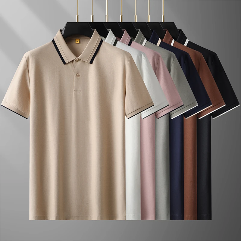 男士夏季薄款t恤短袖200-300斤加大宽松大码男装Polo衫胖男生短袖