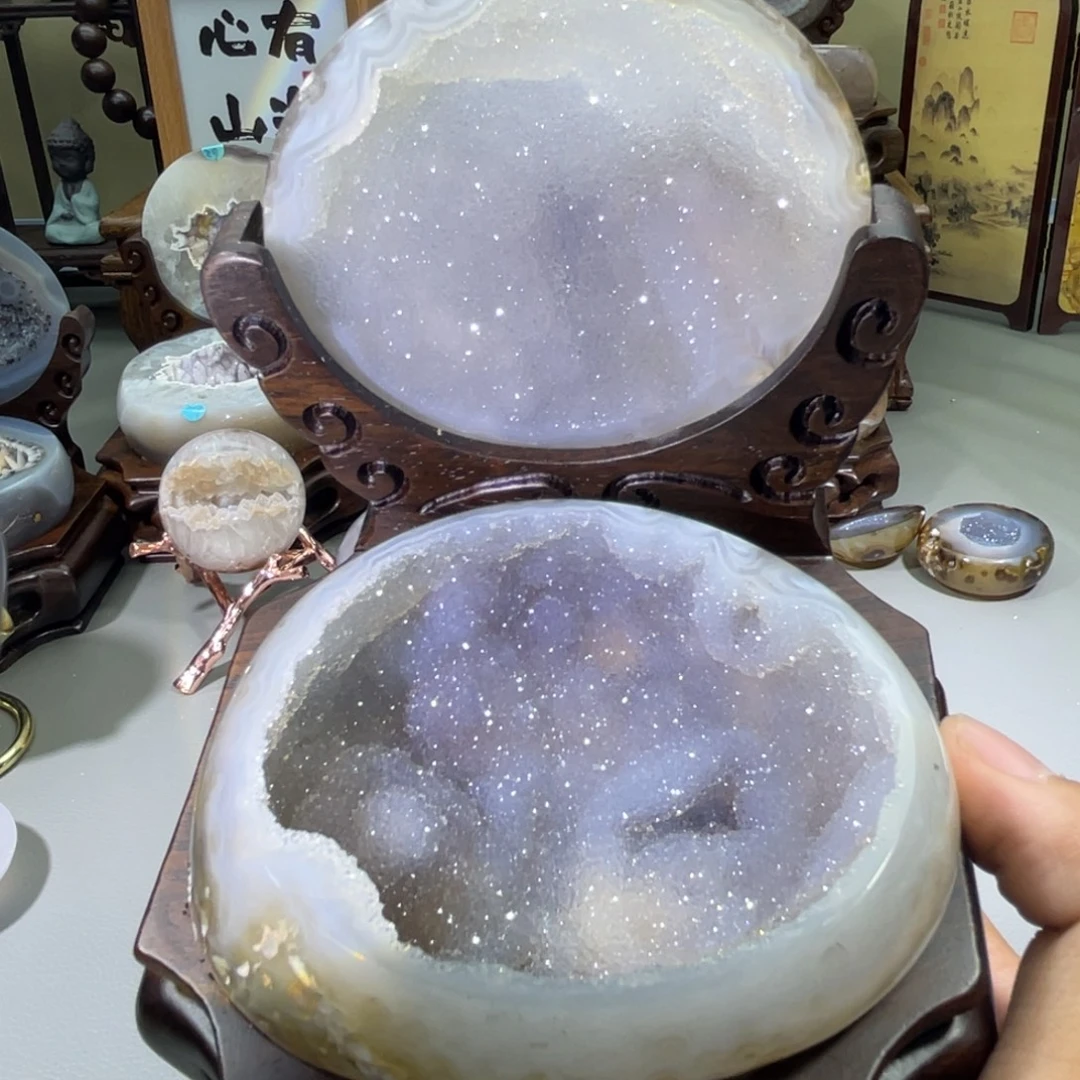 未镶嵌大型摆件（非配饰）水晶星空聚宝盆