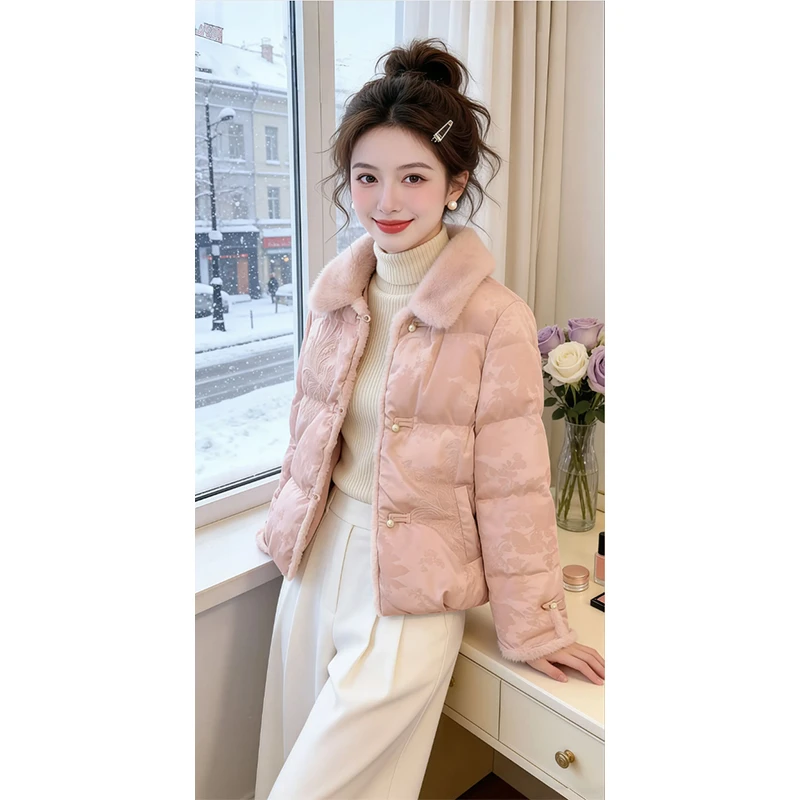 新中式国风加厚长袖外套女2026冬季新款时尚网红百搭潮流保暖棉衣