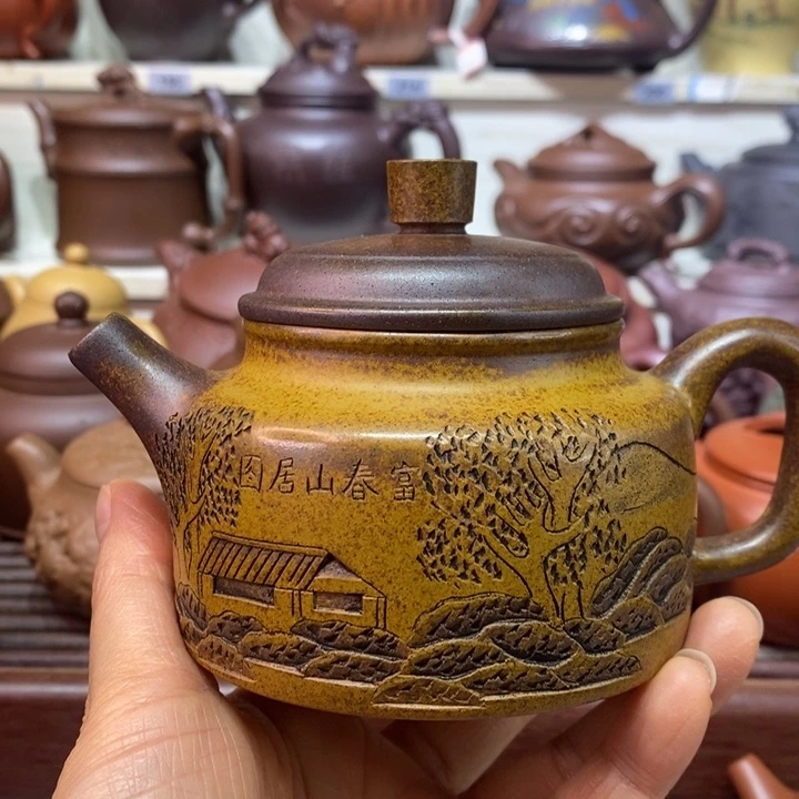 紫砂茶壶微瑕处理一把