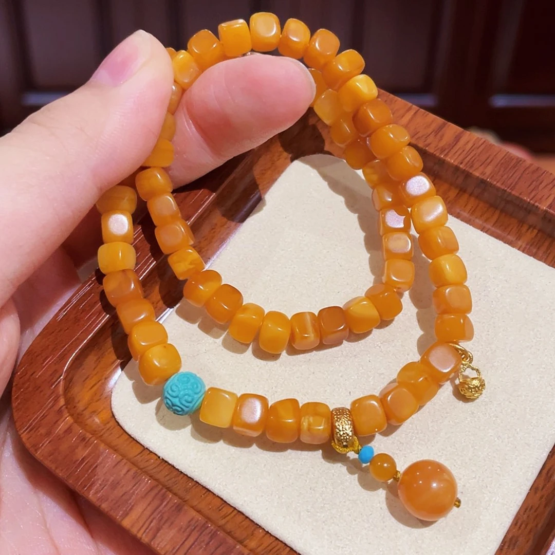 蜜蜡手链未镶嵌手串