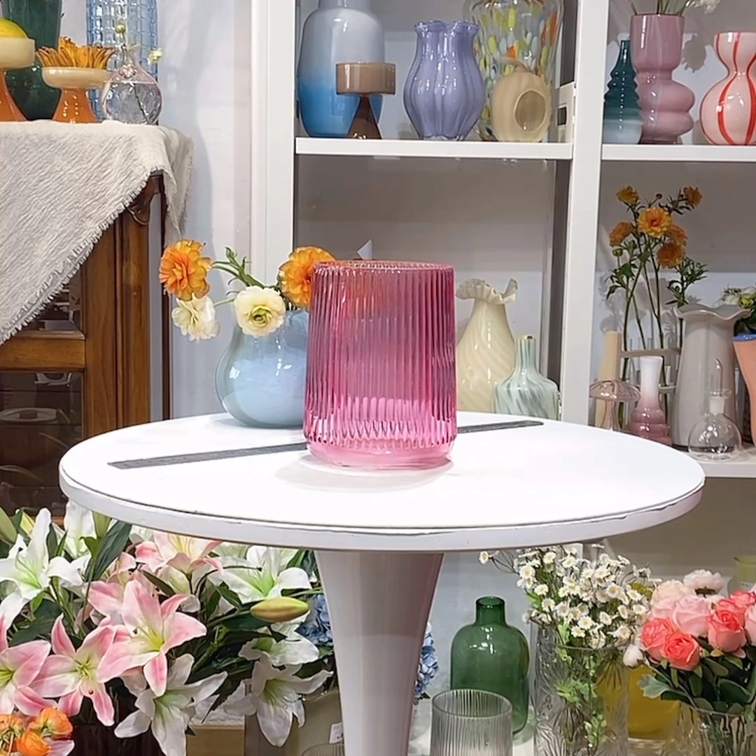 喷色 口10高15.5 粉