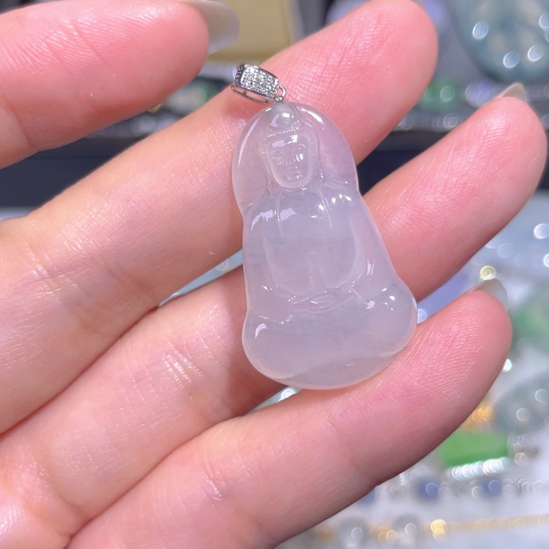 翡翠18K金镶嵌颈饰翡翠