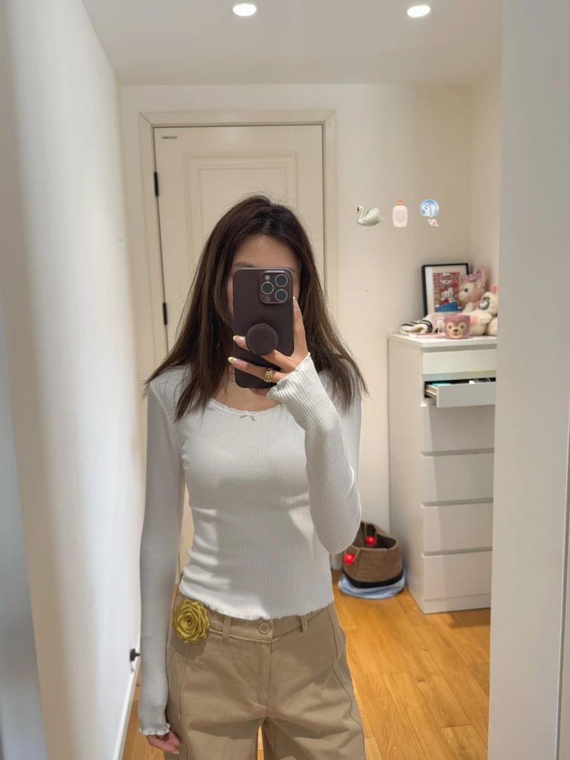 【五月欧尼】白色打底衫M01