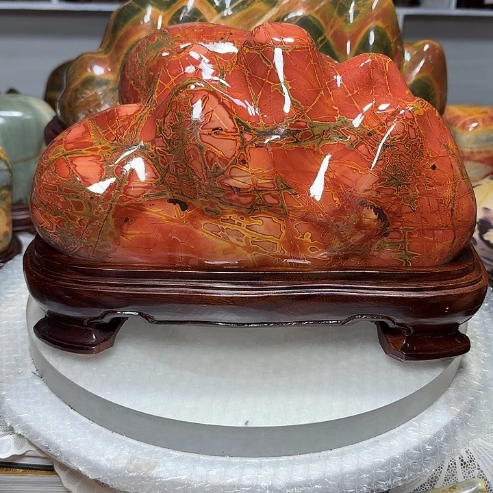 石材乳源彩石家摆件