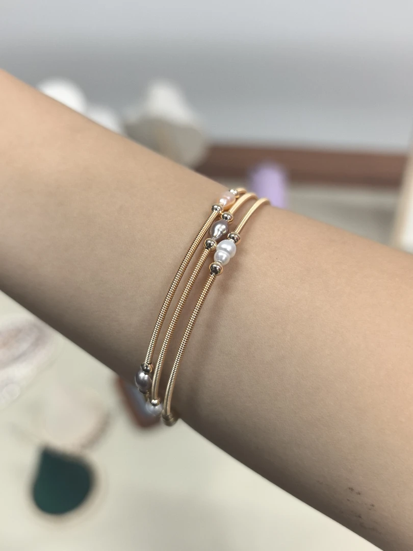 05天然珍珠编制手镯