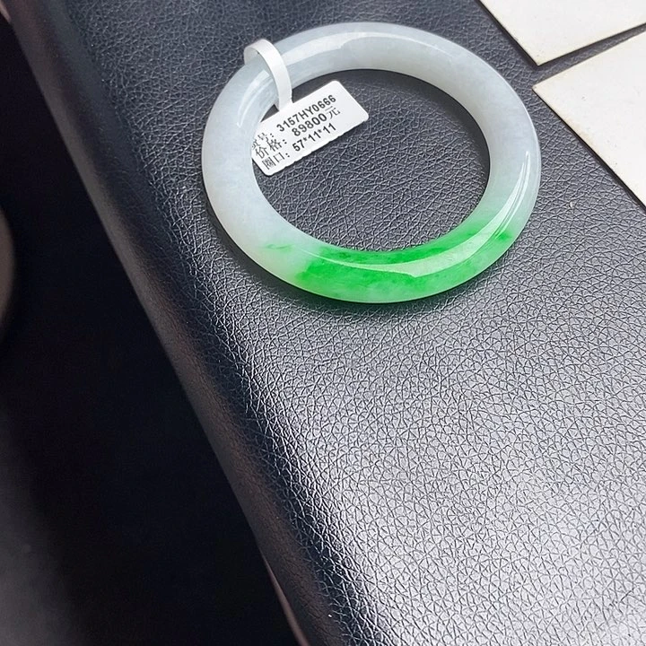 未镶嵌手镯翡翠57圆条