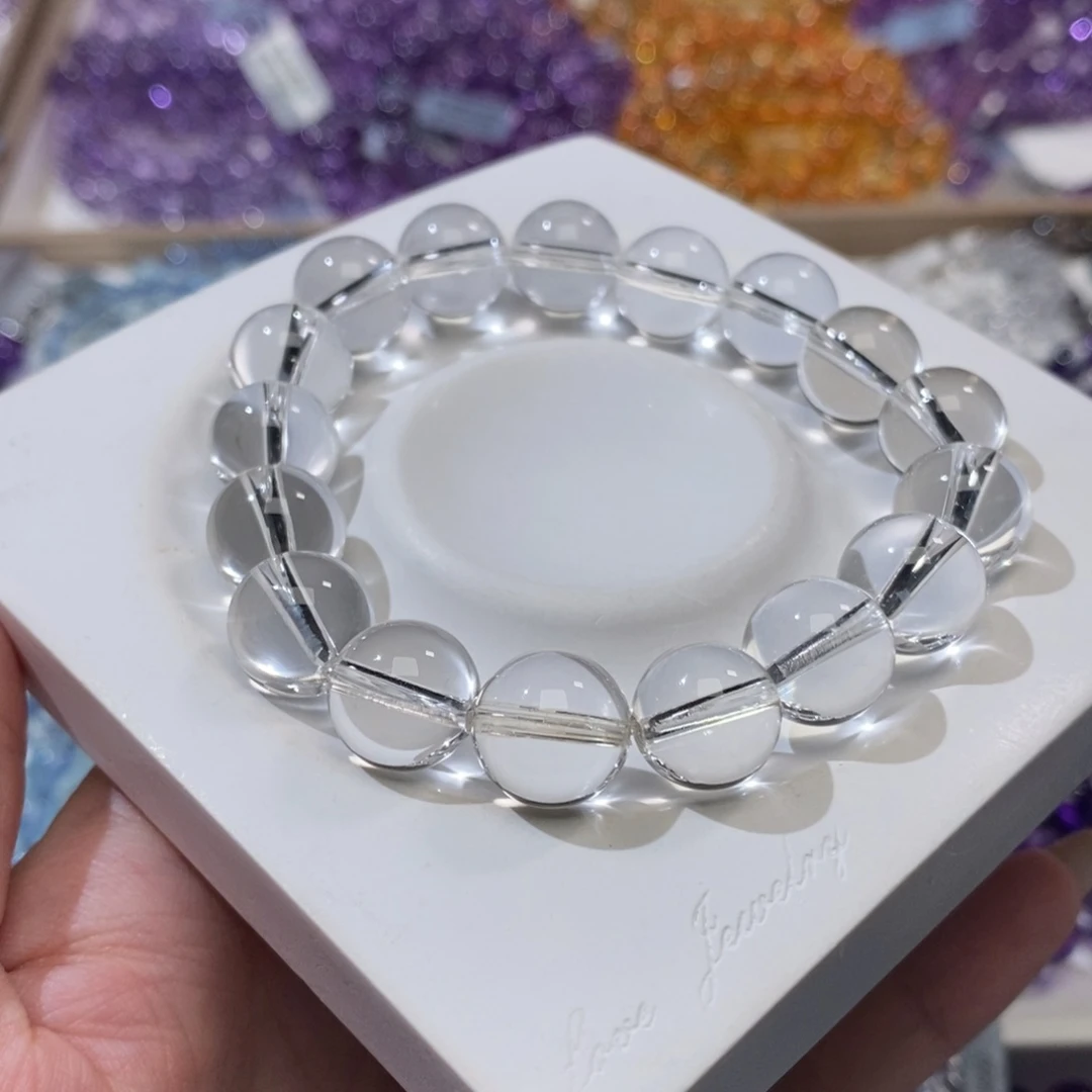 水晶手链未镶嵌12mm白水晶