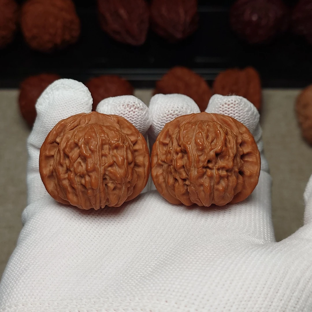 【全品精对+】四座楼手捻-边35-文玩核桃把件