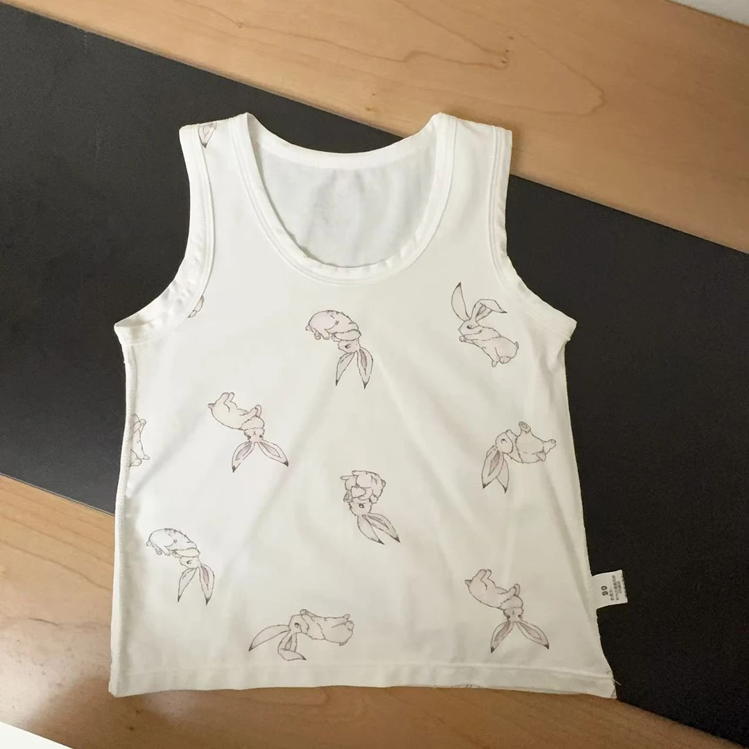 女童春季满印小兔子休闲背心