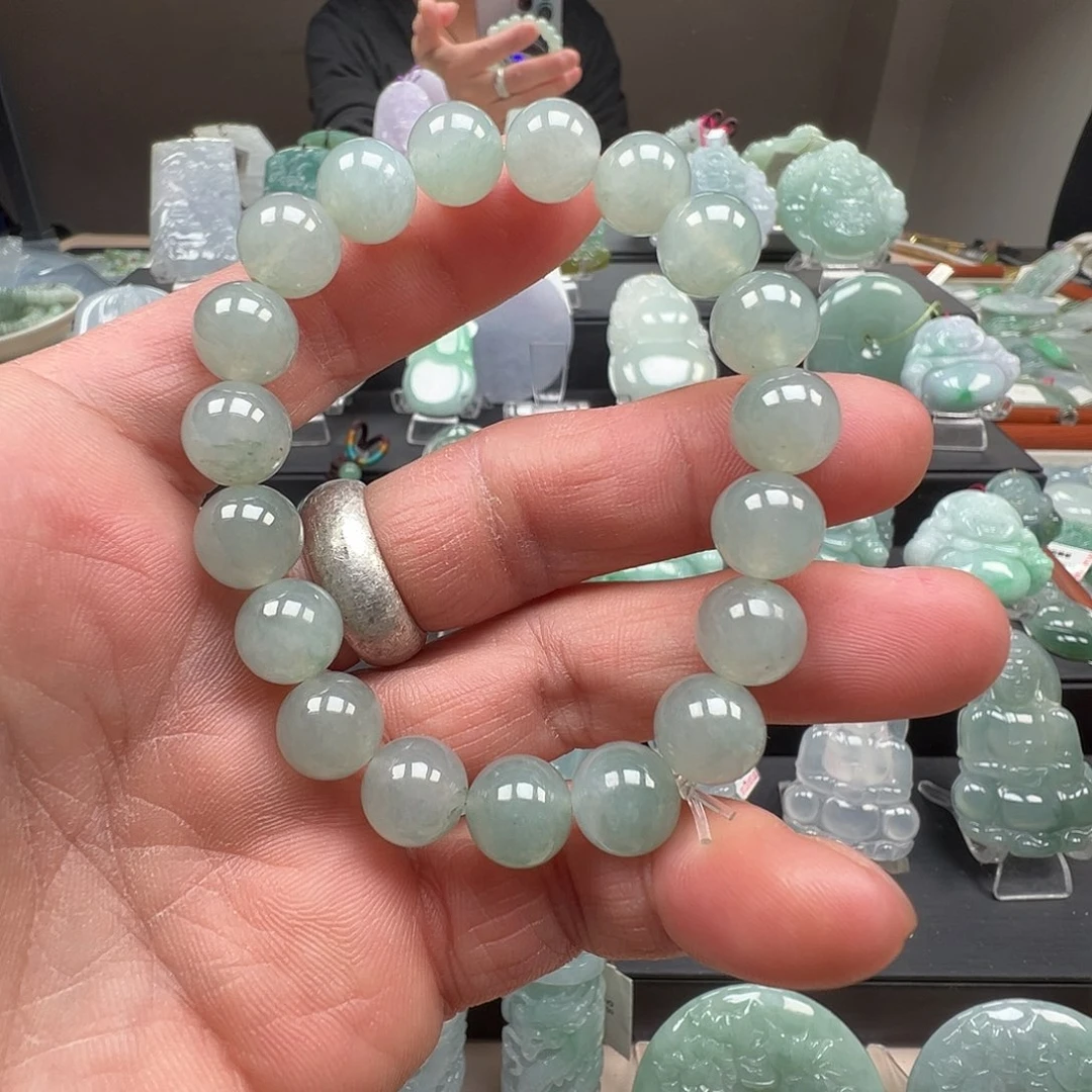 翡翠未镶嵌颈饰手串