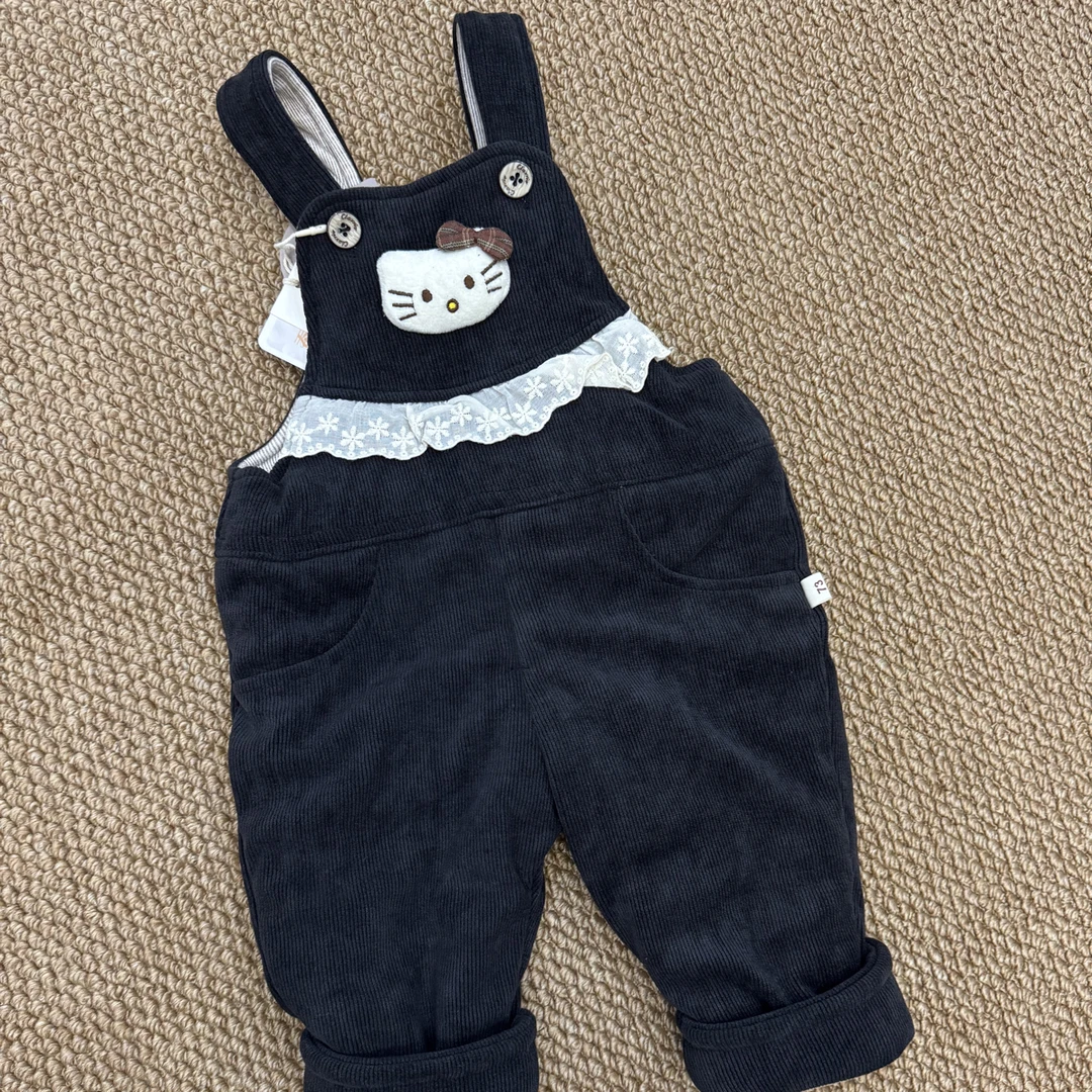 婴童男宝薄棉背带裤