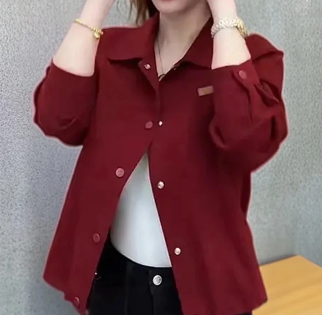 994休闲衬衣短外套女春2025春秋季新款洋气减龄显瘦百搭衬衫上衣