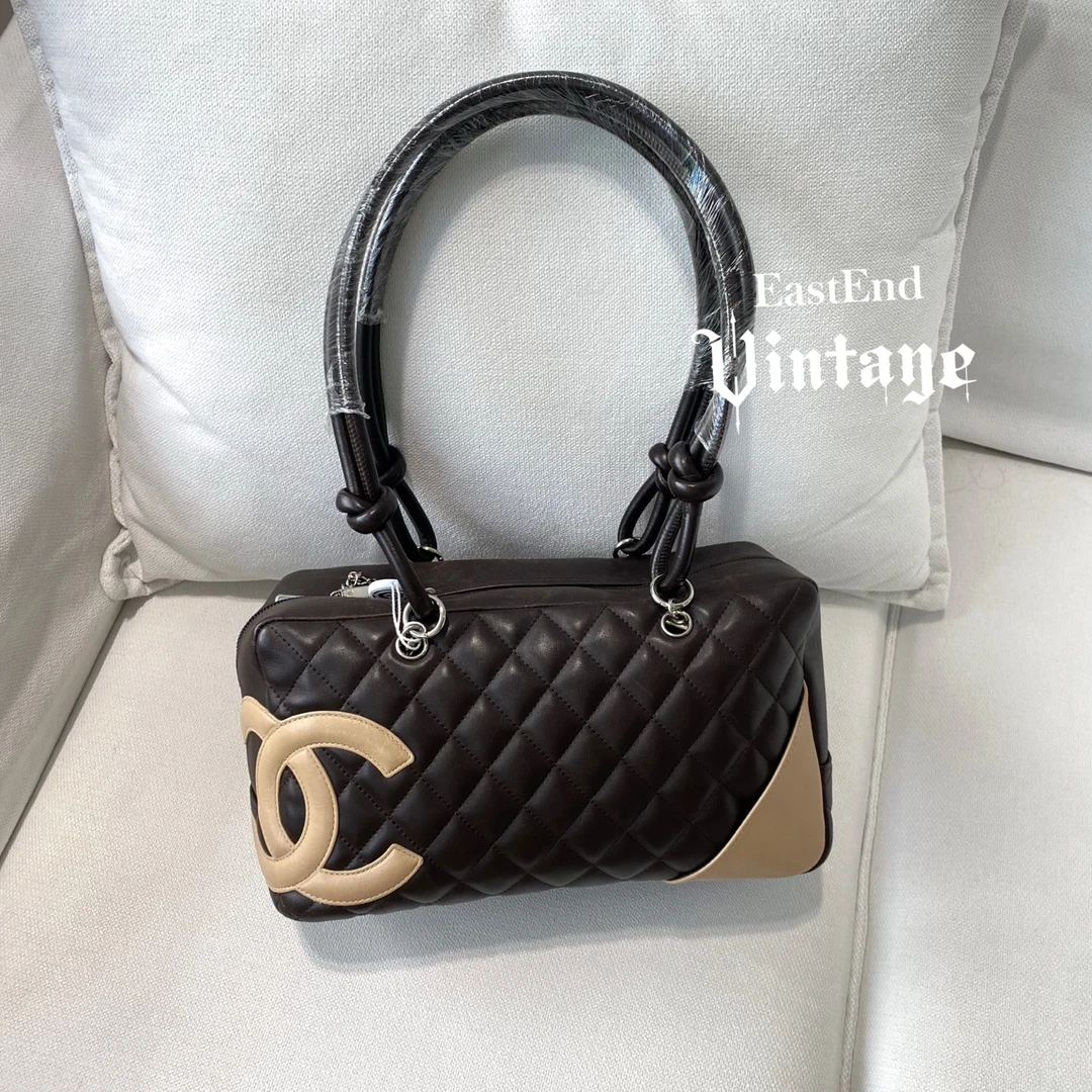 95新 Chanel/香奈儿 東区-巧克力中号康鹏枕头单肩包/23413