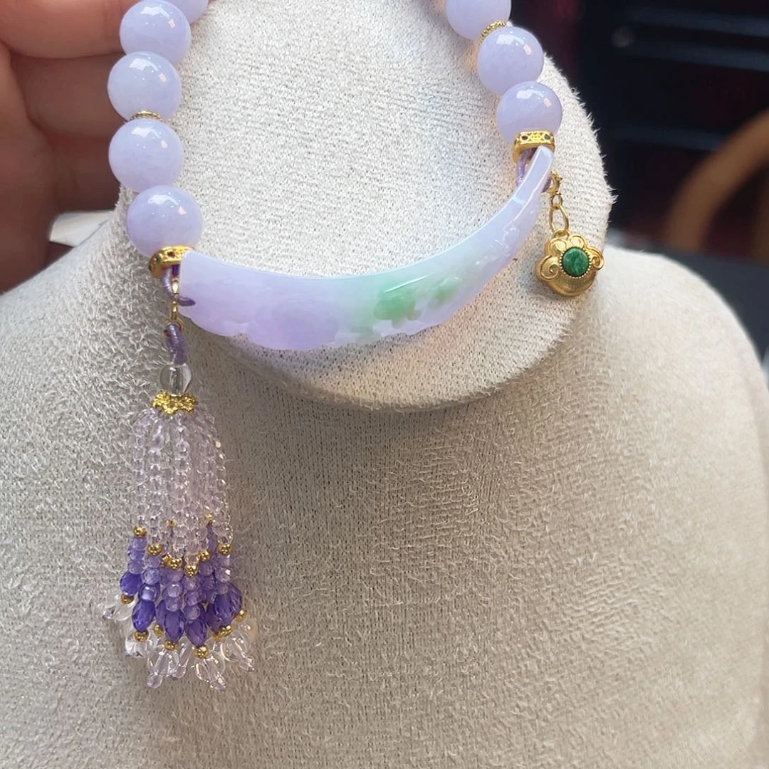 翡翠未镶嵌手串炸