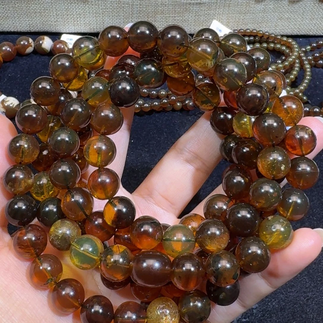 琥珀颈饰未镶嵌植物珀108