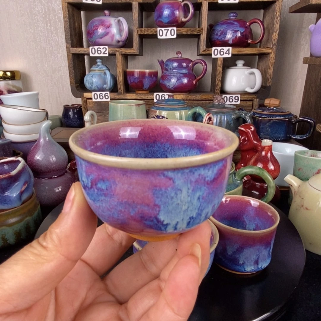 凯***归中国神后钧瓷茶具