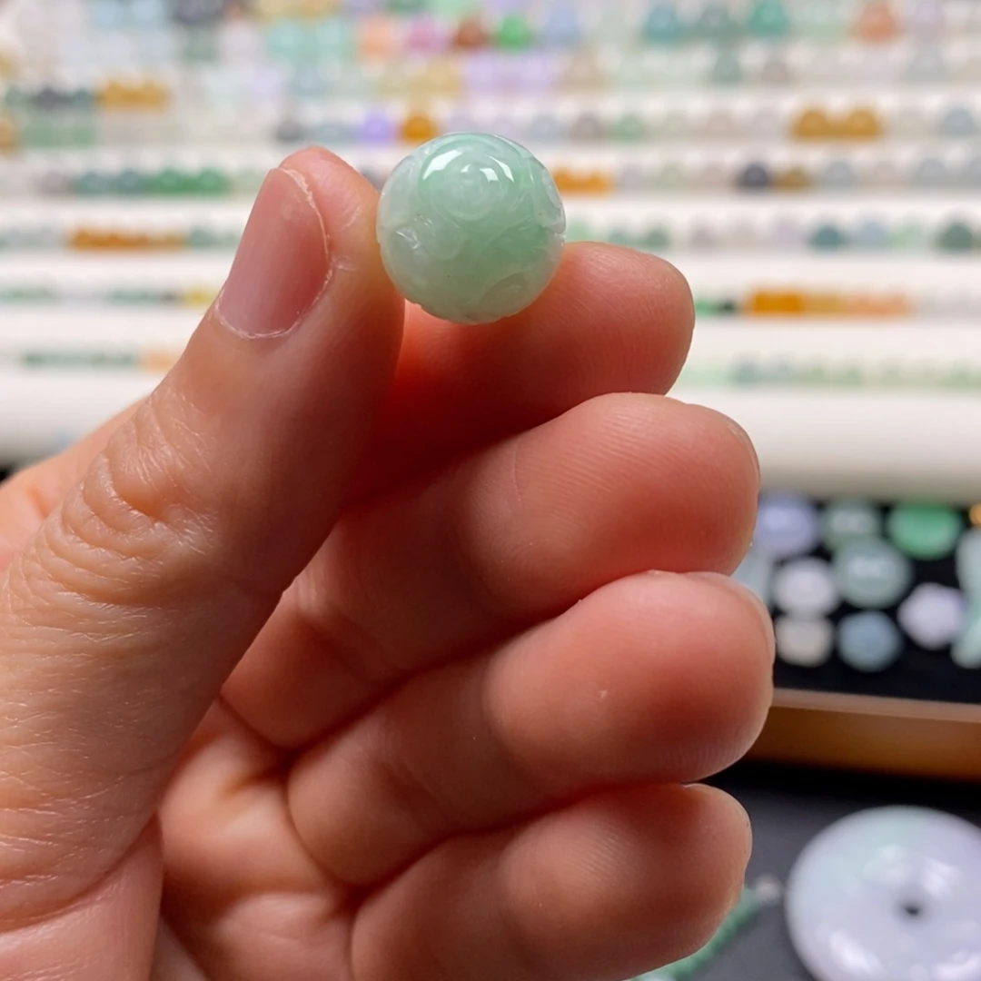 翡翠散珠卡12.5回纹珠福利无鉴赏