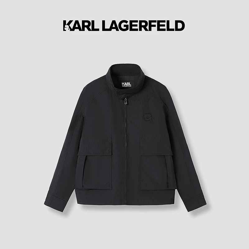【官方男装】KARL LAGERFELD卡尔拉格斐25新刺绣夹克M21O1401