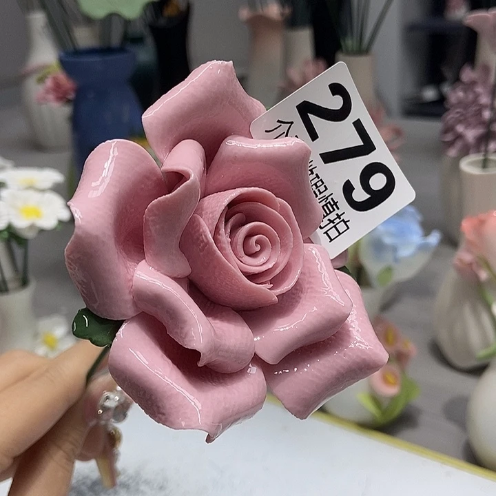 陶瓷纯手工捏花设计