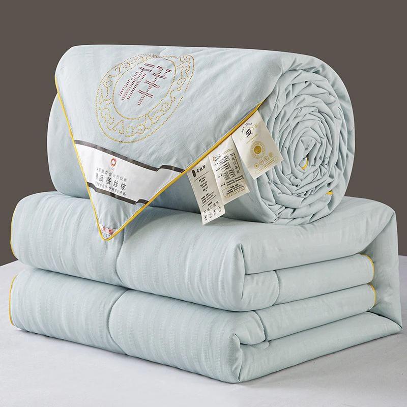 顺丰包邮！正品清仓100%桑蚕丝全棉纯棉蚕丝被芯子母被送礼首选
