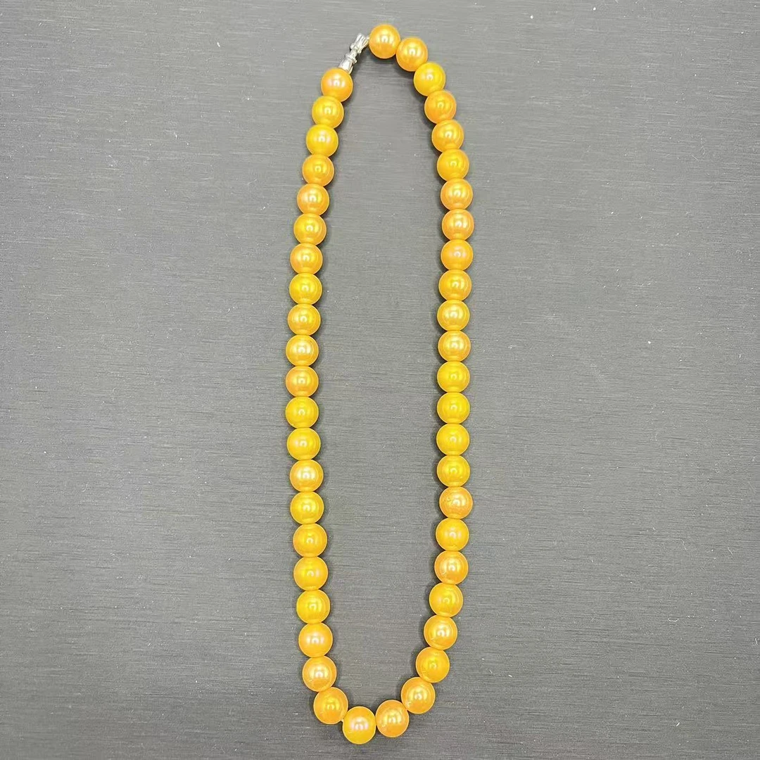 G104时尚精美黄精蛋白蛟珠项链