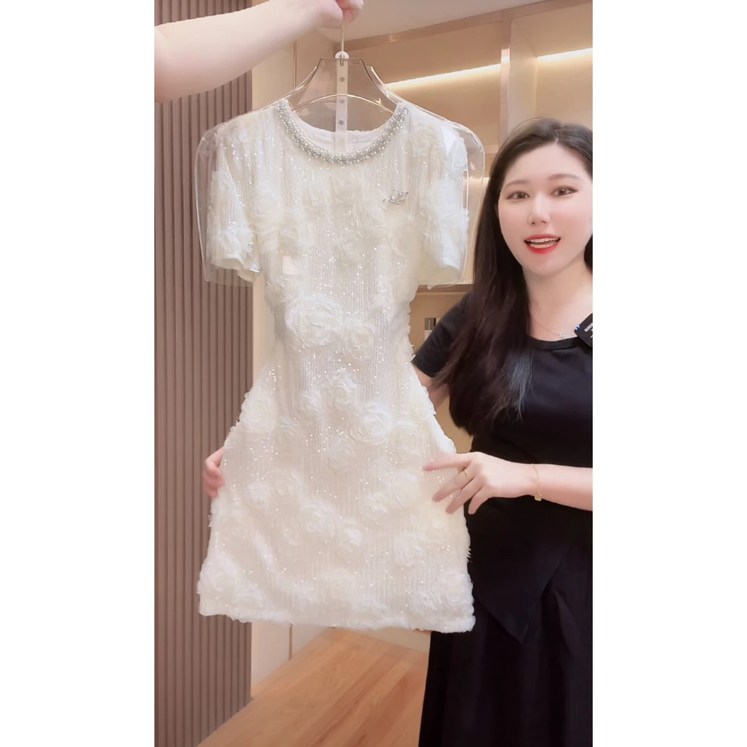 【门店飞】2046百搭高贵气质收腰连衣裙