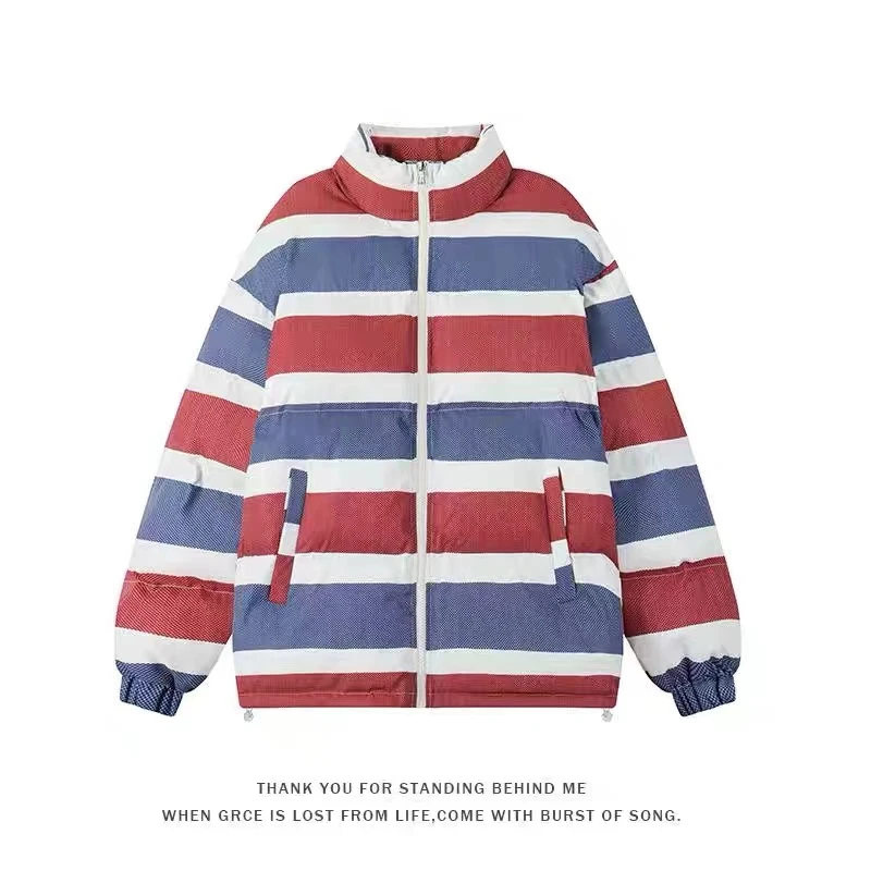 888新款冬季宽松男袄加厚保暖百搭情侣短款学生秋冬休闲外套