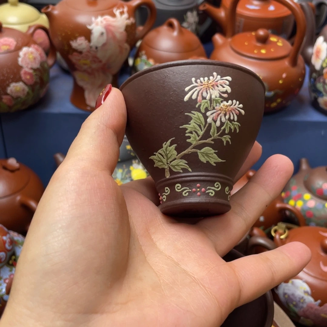 紫砂茶杯紫砂主人杯100cc