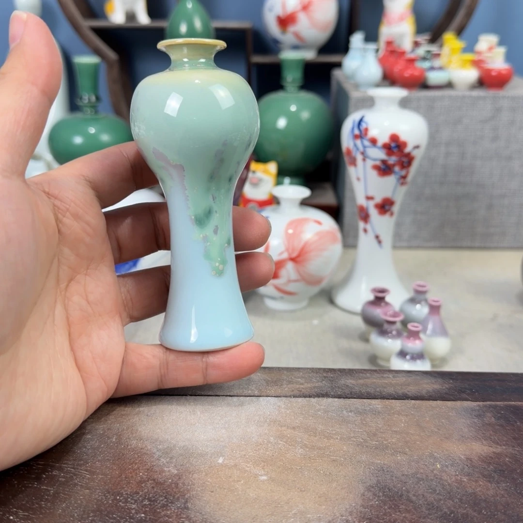 陶瓷手工小花器摆件