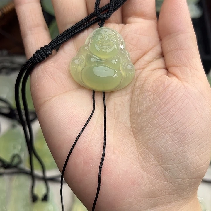 合金岫玉颈饰吊坠
