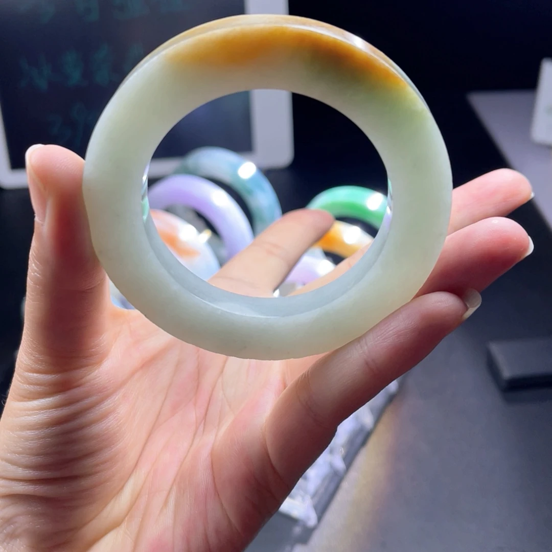 定制翡翠未镶嵌天然翡翠手镯定制