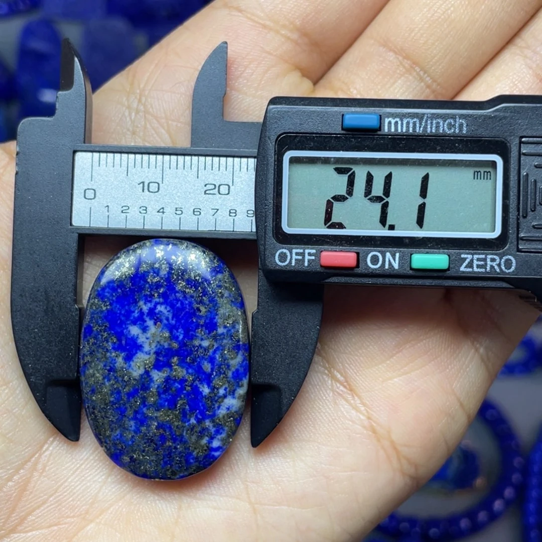 青金石未镶嵌4×34mm裸石蛋面配饰