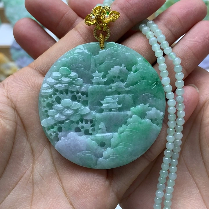 颈饰未镶嵌翡翠翡翠