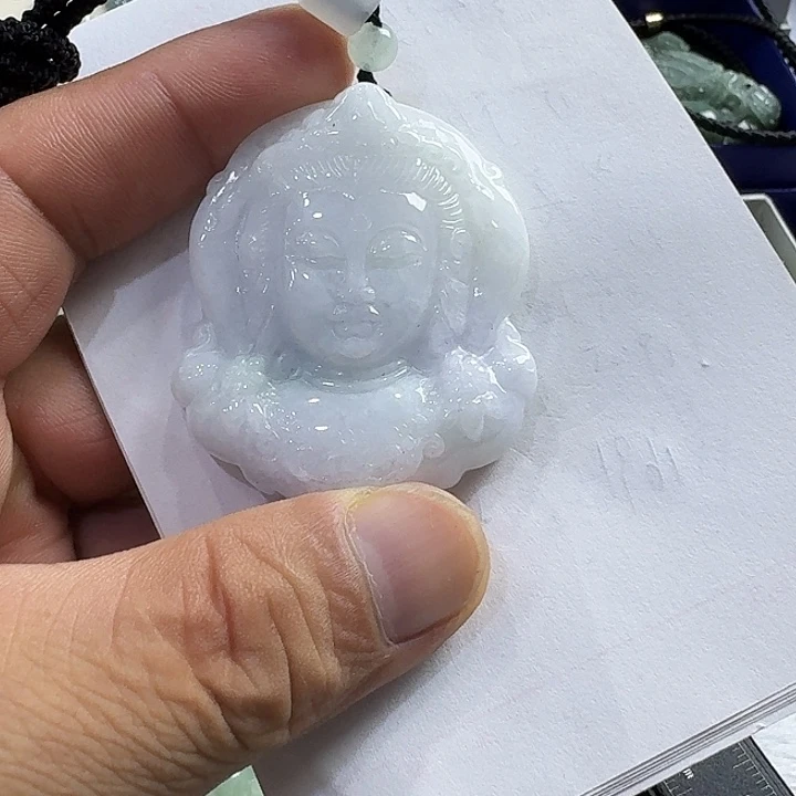 翡翠未镶嵌颈饰出人头地缅甸翡翠A货