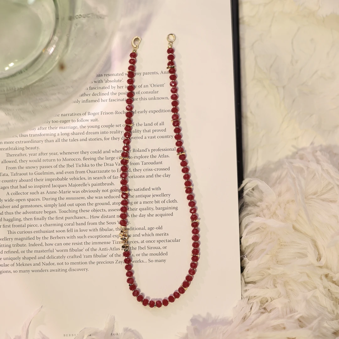 非金属仿水晶项链 项链高级感叠戴颈链【哎呦家18256】