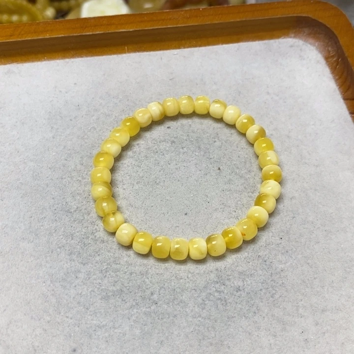 未镶嵌蜜蜡裸石手串