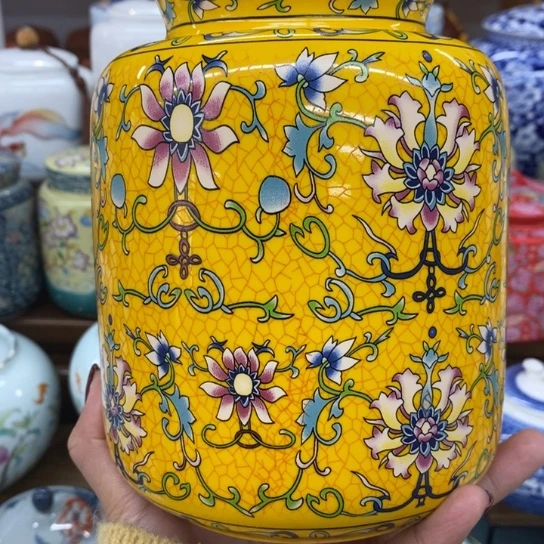 瓷片陶瓷茶叶罐密封罐