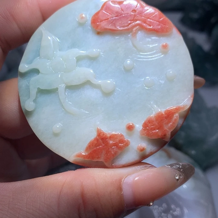 翡翠未镶嵌颈饰保真天然A货翡翠