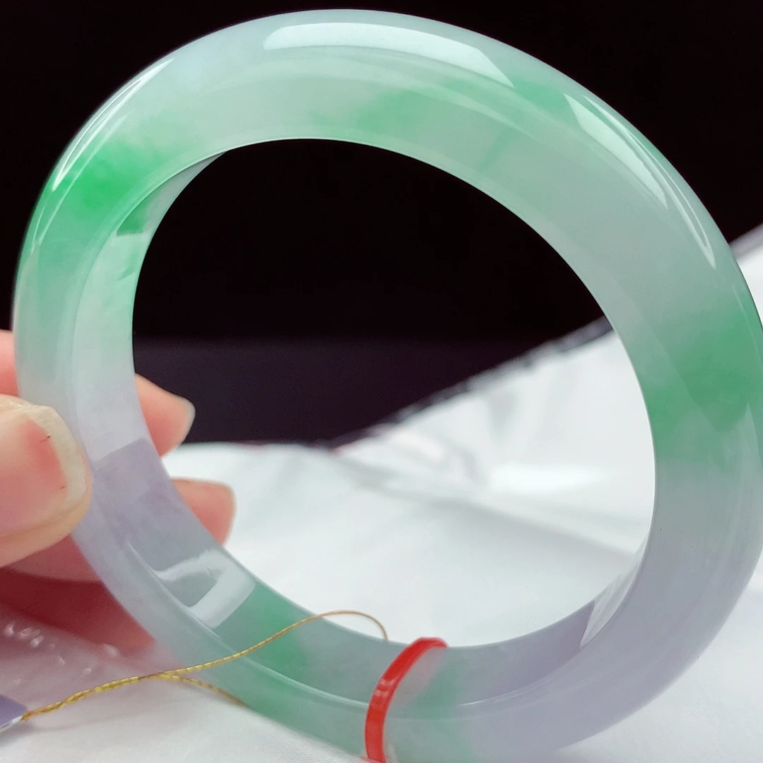 翡翠未镶嵌手镯57圈048