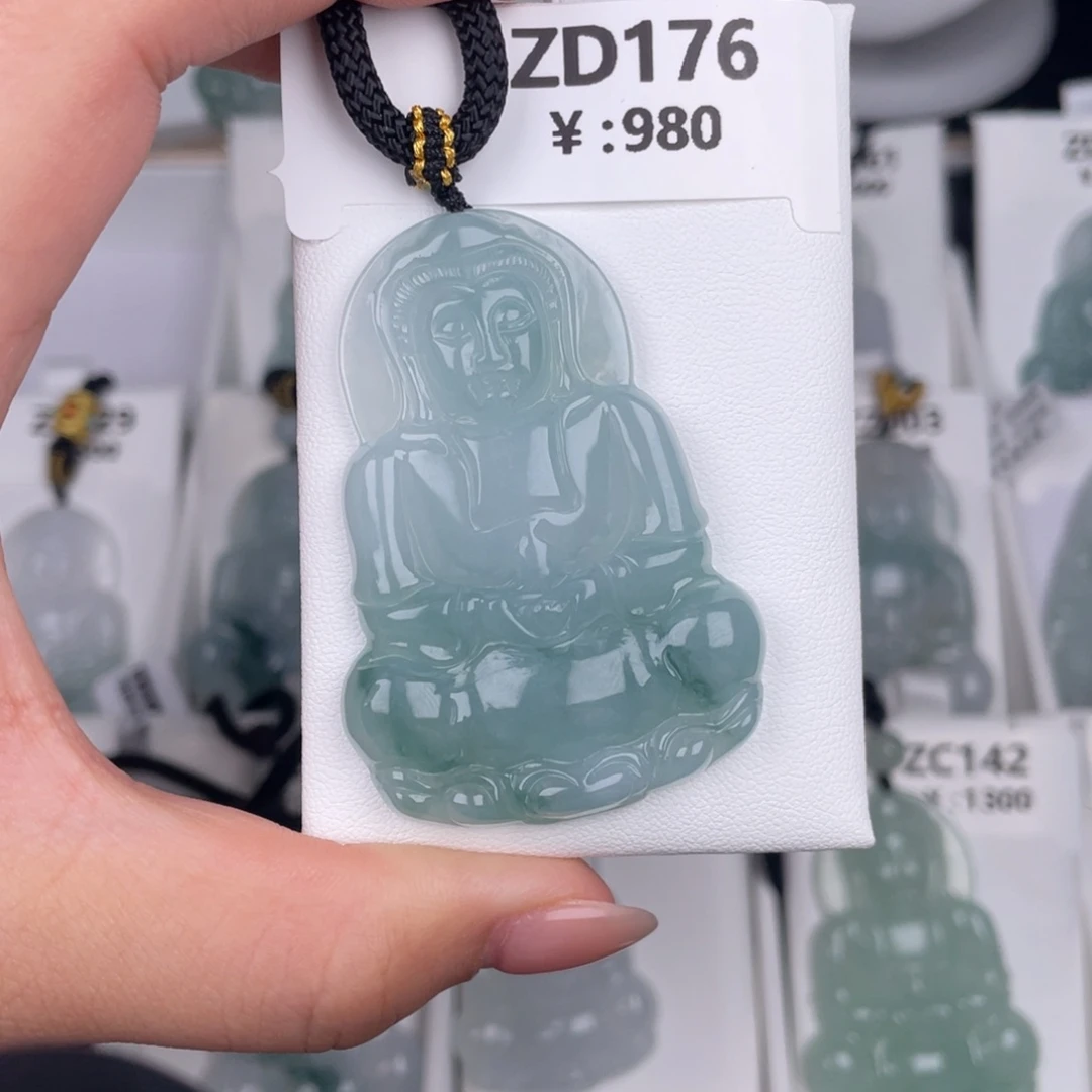 翡翠未镶嵌颈饰zd176