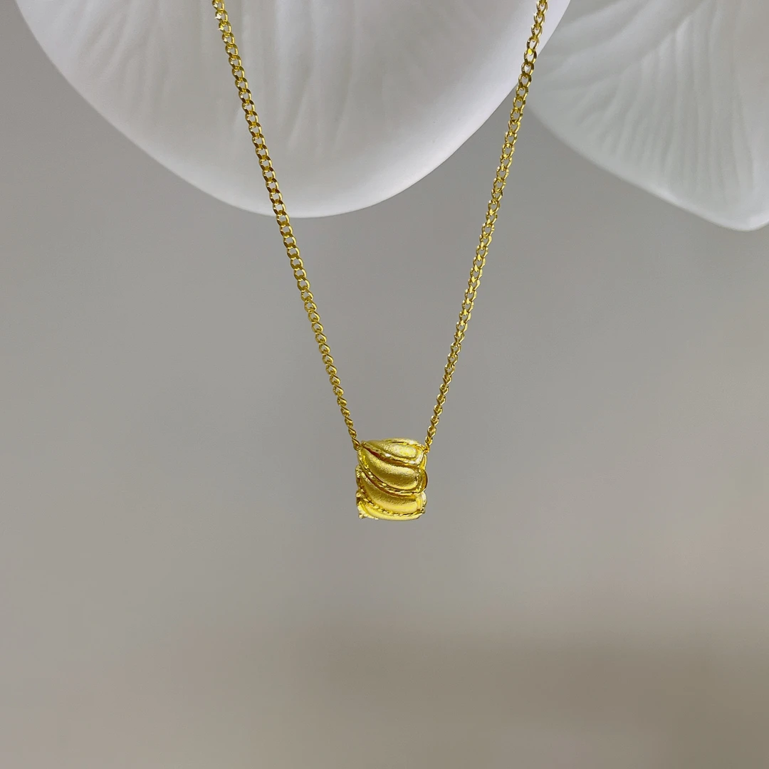 5G足金999时尚丝绸转运珠套链